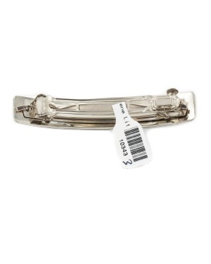 Certified Authentic Handmade Navajo Nickel Native American Hair Barrette 10343-3