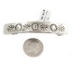Certified Authentic Handmade Navajo Nickel Native American Hair Barrette 10343-3