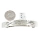 Certified Authentic Handmade Nickel Navajo Native American Hair Barrette 10343-1