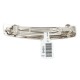 Certified Authentic Handmade Nickel Navajo Native American Hair Barrette 10343-1