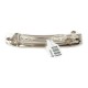 Cross Certified Authentic Handmade Nickel Navajo Native American Hair Barrette 10343-6