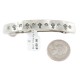 Handmade Certified Authentic Cross Nickel Navajo Native American Hair Barrette 10344-3