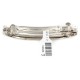Handmade Certified Authentic Cross Nickel Navajo Native American Hair Barrette 10344-3