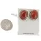 Handmade Navajo Sterling Silver Red Jasper Cuff Links 19128-1 Handmade Navajo Sterling Silver Red Jasper Cuff Links 19128-1