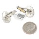 Handmade Certified Authentic Navajo .925 Sterling Silver Natural Red Jasper Native American Cuff Links 19128-1