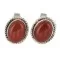 Handmade Navajo Sterling Silver Red Jasper Cuff Links 19128-1 Handmade Navajo Sterling Silver Red Jasper Cuff Links 19128-1