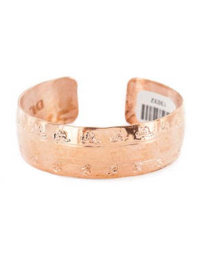 Navajo Hammered Horse Handmade Certified Authentic Pure Copper Native American Bracelet 13032