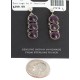 Certified Authentic Handmade Navajo .925 Sterling Silver Natural Purple Spiny Oyster Native American Dangle Earrings 27216-1