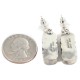 Certified Authentic Handmade Navajo .925 Sterling Silver Natural Purple Spiny Oyster Native American Dangle Earrings 27216-1