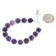 Certified Authentic Navajo Nickel Natural Amethyst Native American Bracelet 13064-5