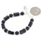 Nickel Navajo Natural Purple Goldstone Native American Bracelet 13063-1 Nickel Navajo Natural Purple Goldstone Native American Bracelet 13063-1