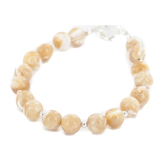 Certified Authentic Navajo Nickel Natural Agate Native American Bracelet 13066-2 Certified Authentic Navajo Nickel Natural Agate Native American Bracelet 13066-2
