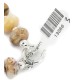 Certified Authentic Navajo Nickel Natural Agate Native American Bracelet 13066-3