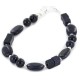 Certified Authentic Navajo Nickel Natural Purple Goldstone Native American Bracelet 13063-2