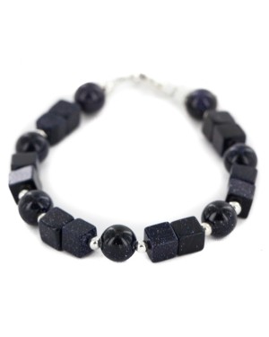 Nickel Certified Authentic Navajo Natural Purple Goldstone Native American Bracelet 13063-1 Nickel Certified Authentic Navajo Natural Purple Goldstone Native American Bracelet 13063-1