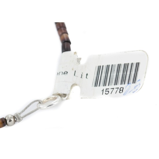 Certified Authentic Navajo .925 Sterling Silver Natural Turquoise Agate Native American Necklace 15778-213 Certified Authentic Navajo .925 Sterling Silver Natural Turquoise Agate Native American Necklace 15778-213