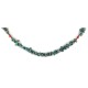 Certified Authentic Navajo .925 Sterling Silver Natural Turquoise Coral Native American Necklace 15771-200