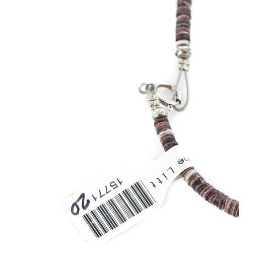 Certified Authentic Navajo .925 Sterling Silver Natural Turquoise Coral Native American Necklace 15771-200