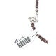 Certified Authentic Navajo .925 Sterling Silver Natural Turquoise Coral Native American Necklace 15771-200