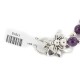 Certified Authentic Navajo Nickel Natural Amethyst Native American Necklace 17015-11