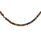 Certified Authentic Navajo .925 Sterling Silver Natural Turquoise Tigers Eye Native American Necklace 15786-101