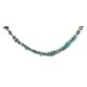 Certified Authentic Navajo .925 Sterling Silver Natural Turquoise Hematite Native American Necklace 15979-50