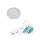 .925 Sterling Silver Handmade Certified Authentic Navajo Natural Turquoise Native American Ring 18187-7