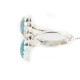 .925 Sterling Silver Handmade Certified Authentic Navajo Natural Turquoise Native American Ring 18187-7