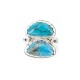.925 Sterling Silver Handmade Certified Authentic Navajo Natural Turquoise Native American Ring 18187-7