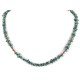 Certified Authentic Navajo .925 Sterling Silver Natural Turquoise Coral Native American Necklace 15771-200