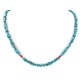 Certified Authentic Navajo .925 Sterling Silver Natural Turquoise Coral Native American Necklace 15771-81 Certified Authentic Navajo .925 Sterling Silver Natural Turquoise Coral Native American Necklace 15771-81