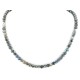 Certified Authentic Navajo .925 Sterling Silver Natural Turquoise Green Agate Native American Necklace 750119-19