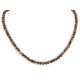 Certified Authentic Navajo .925 Sterling Silver Natural Turquoise Tigers Eye Native American Necklace 15786-101