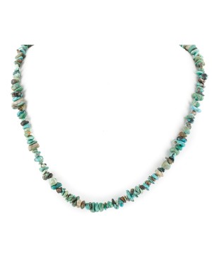 Certified Authentic Navajo .925 Sterling Silver Turquoise Native American Necklace 15851-380
