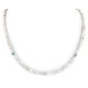 Certified Authentic Navajo .925 Sterling Silver White Howlite Native American Necklace 17020-10