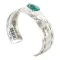 Nickel Navajo Handmade Natural Cerrillos Turquoise Native American Bracelet 13067-2 Nickel Navajo Handmade Natural Cerrillos Turquoise Native American Bracelet 13067-2