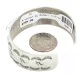 Nickel Navajo Handmade Natural Turquoise Native American Bracelet 13067-1