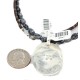 Handmade Certified Authentic .925 Sterling Silver Navajo Natural Turquoise Black Onyx Snowflakes Obsidian Native American Necklace 12927-15814