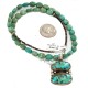 .925 Sterling Silver Certified Authentic Navajo Turquoise Native American Necklace 14566-5-15338 .925 Sterling Silver Certified Authentic Navajo Turquoise Native American Necklace 14566-5-15338