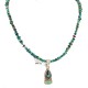 .925 Sterling Silver Certified Authentic Navajo Natural Turquoise Coral Native American Necklace 18190-1-1601