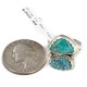 Navajo .925 Sterling Silver Handmade Certified Authentic Natural Turquoise Native American Ring 18187-9