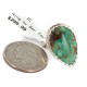 .925 Sterling Silver Navajo Certified Authentic Handmade Natural Turquoise Native American Ring 18188-2