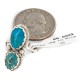 Navajo .925 Sterling Silver Handmade Certified Authentic Turquoise Native American Ring 18187-10