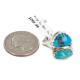 Navajo .925 Sterling Silver Certified Authentic Handmade Turquoise Native American Ring 18187-4