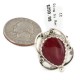 Navajo .925 Sterling Silver Certified Authentic Handmade Natural Red Jasper Native American Ring 18188-7