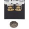 12kt Gold Filled and .925 Sterling Silver Handmade Hogan Certified Authentic Navajo Native American Stud Earrings 97004