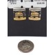 12kt Gold Filled and .925 Sterling Silver Handmade Hogan Certified Authentic Navajo Native American Stud Earrings 97004 12kt Gold Filled and .925 Sterling Silver Handmade Hogan Certified Authentic Navajo Native American Stud Earrings 97004