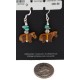 Horse Navajo Certified Authentic .925 Sterling Silver Hooks Natural Turquoise and Resin Dangle Native American Earrings 97002-4 Horse Navajo Certified Authentic .925 Sterling Silver Hooks Natural Turquoise and Resin Dangle Native American Earrings 97002-4