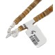 .925 Sterling Silver Certified Authentic Navajo Coral and Natural Graduated Heishi Native American Necklace 95004-5
