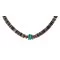 .925 Sterling Silver Navajo Coral and Natural Turquoise Graduated Heishi Native American Necklace 95004-4 .925 Sterling Silver Navajo Coral and Natural Turquoise Graduated Heishi Native American Necklace 95004-4